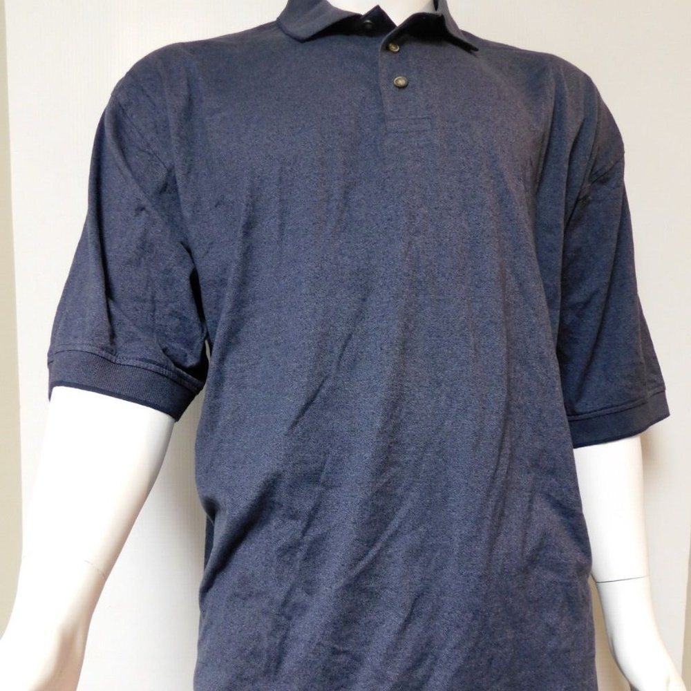 Foursome Golf Cotton Polo Shirt Men's Dark Blue Short Sleeve‎ XXL